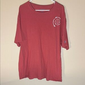 Comfort Baggy, Red XXL Short Sleeve T, Swirl Champion Logo Front and Back